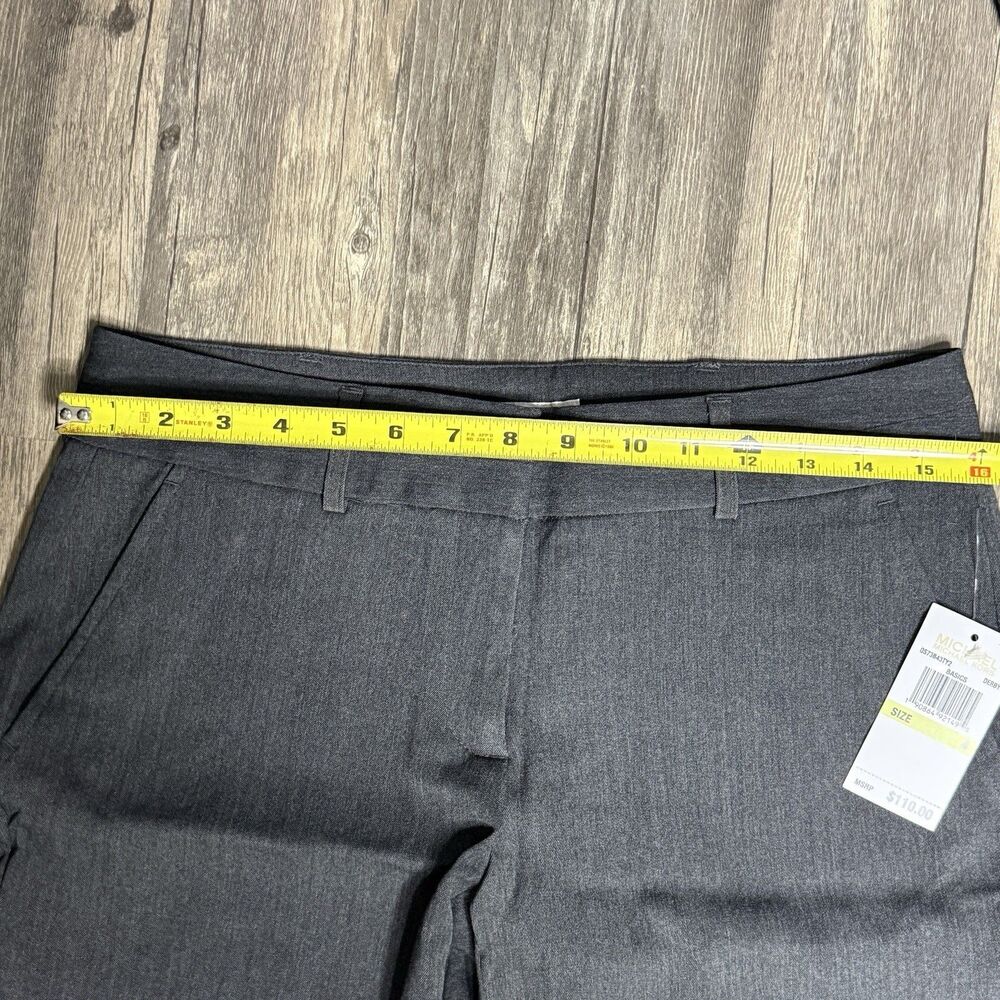 Michael Kors Basics Dress Pants Womens 4 Gray Slim Work Career Office NWT - Picture 7 of 8